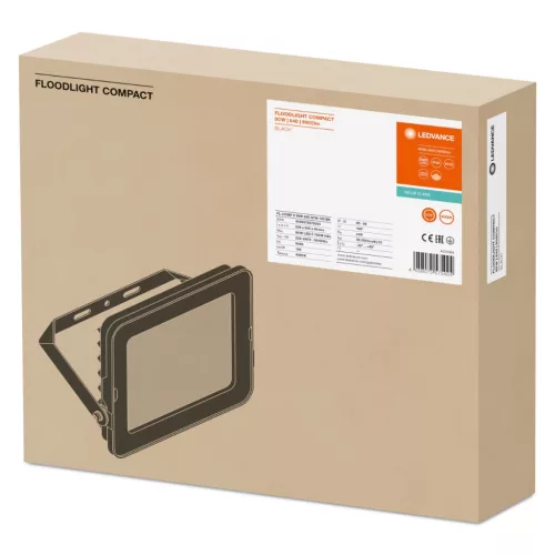 LED reflektor 90W 9000lm 4000K IP65 Fekete LEDVANCE COMPACT V