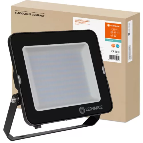 LED reflektor 90W 9000lm 6500K IP65 Fekete LEDVANCE COMPACT V