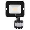 LED reflektor 10W 1000lm 4000K IP65 fekete mozgás- és alkonyérzékelővel LEDVANCE COMPACT V