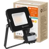 LED reflektor 20W 1800lm 3000K IP65 fekete mozgás- és alkonyérzékelővel LEDVANCE COMPACT V
