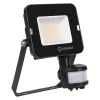 LED reflektor 20W 2000lm 4000K IP65 fekete mozgás- és alkonyérzékelővel LEDVANCE COMPACT V