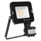 LED reflektor 20W 2000lm 4000K IP65 fekete mozgás- és alkonyérzékelővel LEDVANCE COMPACT V