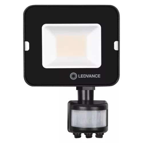 LED reflektor 20W 2000lm 4000K IP65 fekete mozgás- és alkonyérzékelővel LEDVANCE COMPACT V