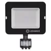 LED reflektor 50W 4500lm  IP65 fekete mozgás- és alkonyérzékelővel LEDVANCE COMPACT V