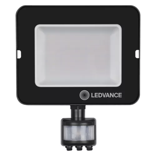 LED reflektor 50W 4500lm 4000K IP65 fekete mozgás- és alkonyérzékelővel LEDVANCE COMPACT V