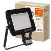 LED reflektor 50W 4500lm 4000K IP65 fekete mozgás- és alkonyérzékelővel LEDVANCE COMPACT V