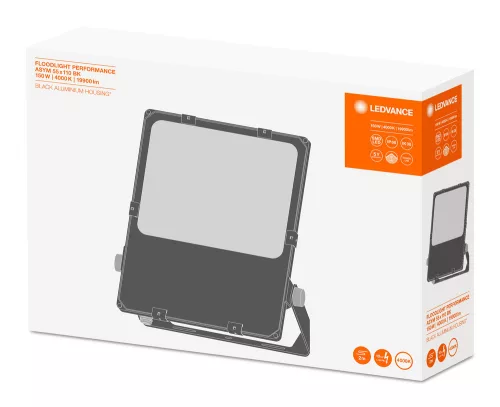 LED reflektor kültéri spotlámpa 150W 19900lm 4000K IP66 fekete reflektor Ledvance