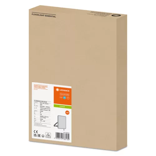 LED reflektor 50W 4000K 4500lm IP65 fekete LEDVANCE ESSENTIAL
