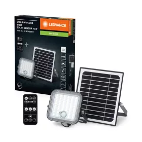   Solar Floodlight LED spotlámpa kültéri lámpa 10W 1400lm 4000K IP65 fekete mozgás- és szürkületérzékelővel Endura Ledvance