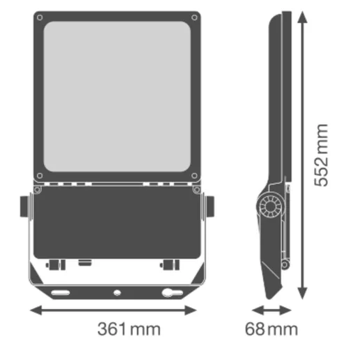 LED-es reflektor kültéri spotlámpa szabályozható 180W 25500lm 3000K IP66 fehér reflektor Ledvance