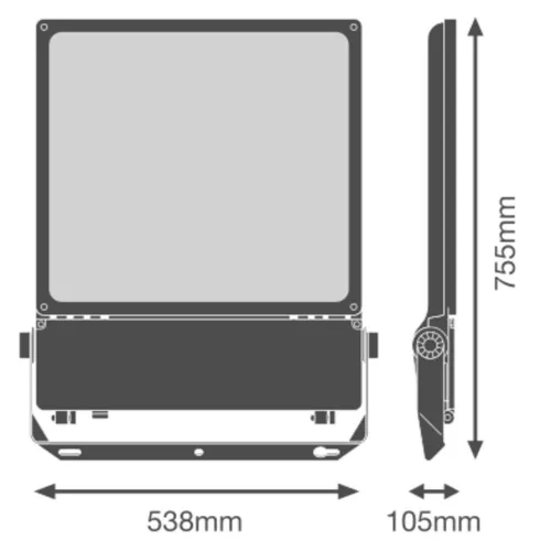 LED-es reflektor kültéri spotlámpa szabályozható 450W 65000lm 3000K IP66 fehér reflektor Ledvance