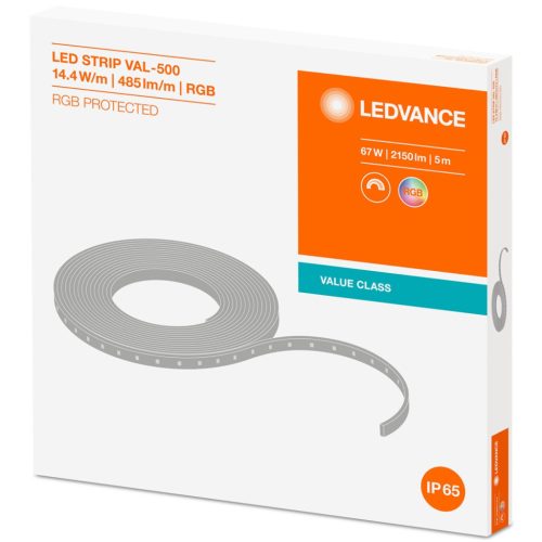 LED szalag 24V 67W 300LED RGB IP65 Ledvance 12mm 5m