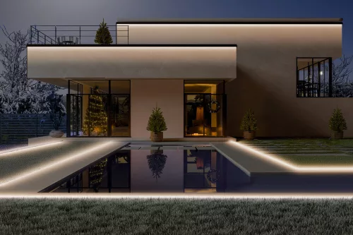 LED szalagos világítás 5m 24W IP44 kültéri 3000K meleg fehér LEDVANCE