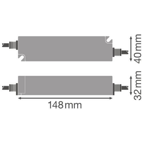 Hermetikus állandó feszültségű tápegység LED szalagokhoz 30W 24V DC IP66 Ledvance