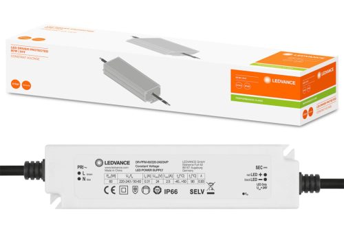 Hermetikus állandó feszültségű tápegység LED szalagokhoz 60W 24V DC IP66 Ledvance