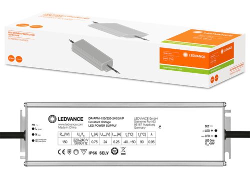 Hermetikus állandó feszültségű tápegység LED szalagokhoz 150W 24V DC IP66 Ledvance