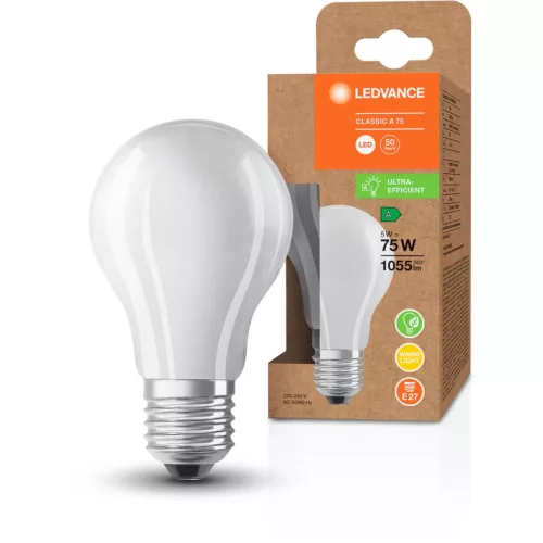 Żarówka LED E27 A60 5W = 75W 1055lm 3000K Ciepła 300° LEDVANCE Ultra Efficient