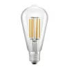E27 ST64 LED izzó 4W = 60W 840lm 3000K  320° LEDVANCE Ultra Hatékony izzószál