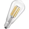 E27 ST64 LED izzó 4W = 60W 840lm 3000K  320° LEDVANCE Ultra Hatékony izzószál