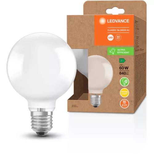 E27 G95 LED izzó 4W = 60W 840lm 3000K 320° LEDVANCE