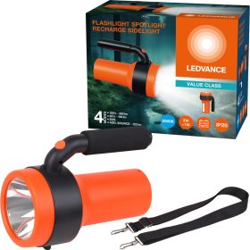   Zseblámpa keresőlámpa kézi LED újratölthető 3W 300lm + LEDVANCE oldalsó lámpa