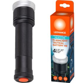   LED taktikai zseblámpa 15W 1400 lm IP65 elemmel működő 6xAAA ZOOM LEDVANCE kézi lámpa
