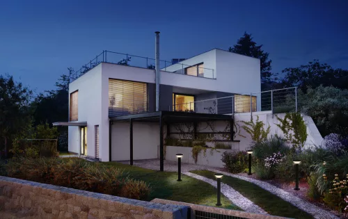 Kerti lámpa kültéri álló napelemes polár 2W 140lm 3000K IP44 szürke Endura Ledvance