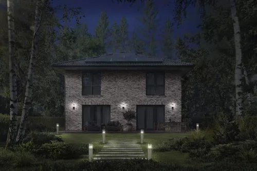 Kerti lámpa kültéri állóoszlop E27 50cm IP44 szürke Endura Ledvance