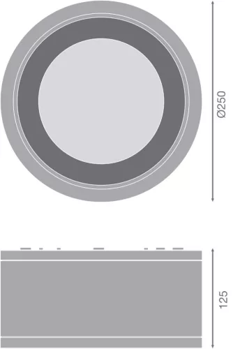 Felületre szerelhető LED Spot Tube lámpatest SURFACE IP65 45W Meleg 3000K LEDVANCE