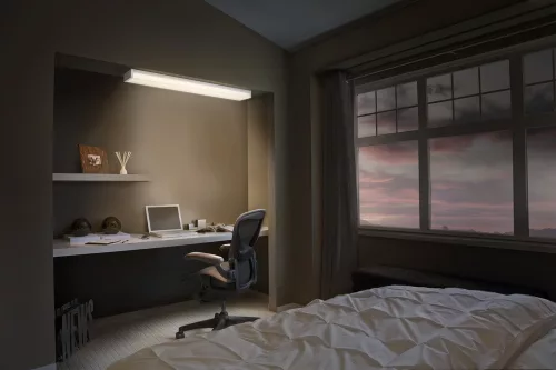 LED mennyezeti lámpa fali lámpatest távirányítós 40W 1,2m szabályozható LEDVANCE
