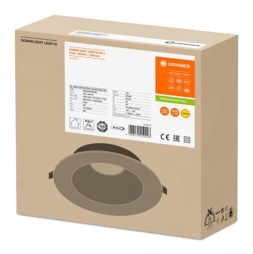 LED Panel Süllyesztett Spotlámpa 14W 1500lm CCT Szabályozható Spotlámpa Fehér Beépíthető Világítás Ledvance