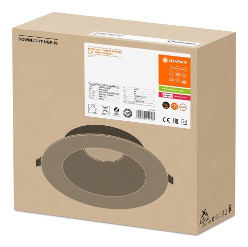 LED panel süllyesztett spotlámpa 21W 2520lm 4000K semleges fényerejű, szabályozható fehér spotlámpa Ledvance