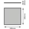 Felületre szerelhető / Süllyesztett LED panel KAZETTA 60x60cm 32W 3000K 3600lm 4IN1 LEDVANCE