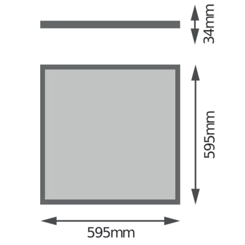 Felületre szerelhető / Süllyesztett LED panel KAZETTA 60x60cm UGR19 32W 6500K 3600lm 4IN1 LEDVANCE