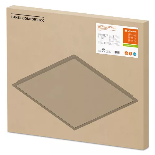 LED Panel Irodai Mennyezeti Lámpa 33W 4320lm 6500K Hideg Felületre Szerelt Süllyesztett Fehér 60x60cm UGR19 Comfort Ledvance