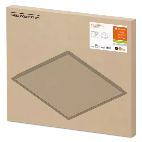 LED panel mennyezeti lámpatest 33W 4320lm 4000K Semleges, szabályozható fényerejű, felületre szerelhető, süllyesztett, fehér, 62x62cm Comfort Ledvance