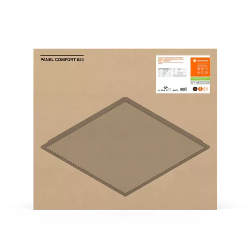 LED Panel Irodai Mennyezeti Lámpa 33W 4320lm 4000K Semleges, Szabályozható Felületre Szerelt Süllyesztett Fehér 62x62cm UGR19 Comfort Ledvance