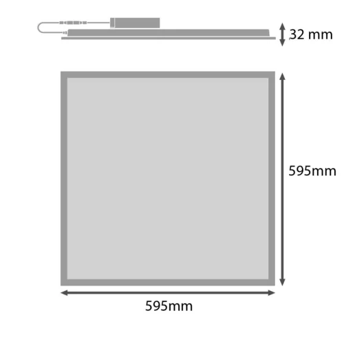 Süllyesztett LED panel 60x60cm 33W 6500K COMPACT LEDVANCE