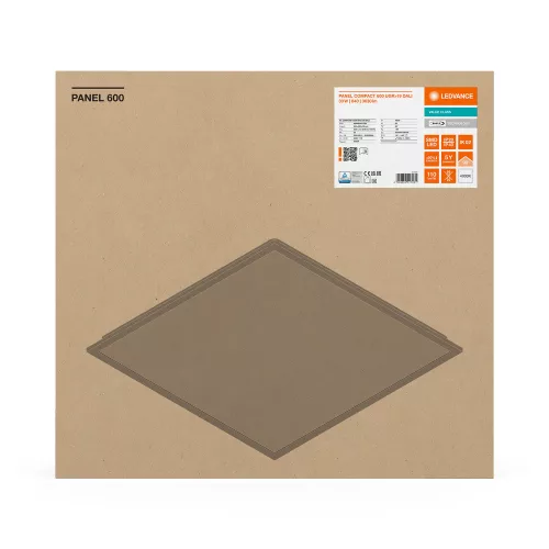 LED Panel Irodai Mennyezeti Lámpa 33W 3630lm 4000K Semleges, Szabályozható Felületre Szerelt Süllyesztett Fehér 60x60cm UGR19 Compact Ledvance