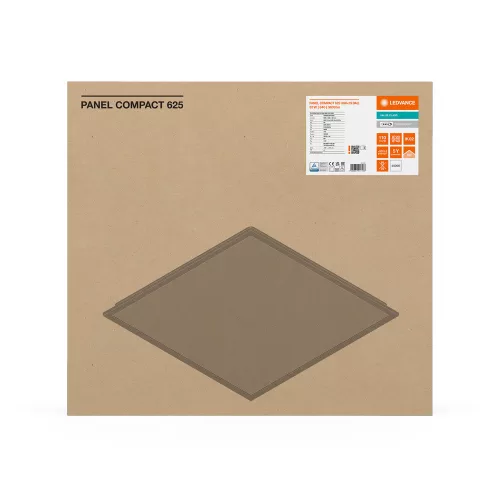 LED Panel Irodai Mennyezeti Lámpa 33W 3630lm 4000K Semleges, Szabályozható Felületre Szerelt Süllyesztett Fehér 62x62cm UGR19 Compact Ledvance