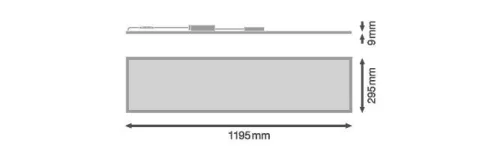 LED Panel Irodai Mennyezeti Lámpa 30W 3450lm 3000K Meleg Fehér 120x30cm UGR19 Performance Ledvance