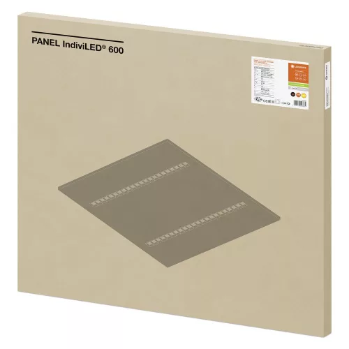 LED Panel Irodai Mennyezeti Lámpa 33W 3800lm 3000K Meleg, Szabályozható, Süllyesztett, Felületre Szerelt, Fehér 60x60cm UGR16 IndiviLED® Ledvance