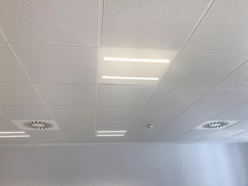 LED Panel Irodai Mennyezeti Lámpa 33W 4000lm 4000K Semleges, Szabályozható Süllyesztett Felületre Szerelt Fehér 60x60cm UGR16 IndiviLED® Ledvance