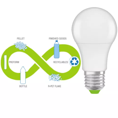 PCR LED izzó E27 A60 8.5W = 60W 806lm 2700K 200° Eco Heat Recycling LEDVANCE