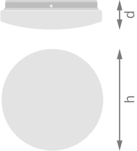 LED Mennyezeti Lámpa Felületre Szerelhető 12W 900lm 4000K Semleges Fehér IP44 Hangérzékelővel Mennyezeti Ledvance