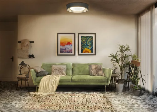 LED mennyezeti lámpa dekoratív beton szabályozható 13W 3000K melegszürke LEDVANCE