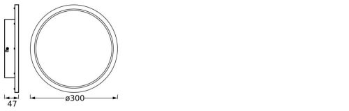 LED mennyezeti lámpa fürdőszobai lámpa mennyezeti lámpatest 18W IP44 CCT 3000K-4000K Chrome LEDVANCE