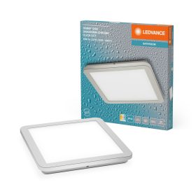   LED mennyezeti lámpa fürdőszobai lámpa négyzet alakú mennyezeti lámpatest 22W IP44 CCT 3000K-4000K Chrome LEDVANCE