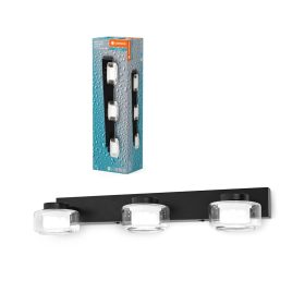   Fürdőszoba LED Falikar Spot fali lámpa IP44 16.5W CCT 3000K-4000K Fekete LEDVANCE