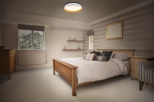 LED mennyezeti lámpatest, szabályozható 24W 3000K meleg fehér fa LEDVANCE